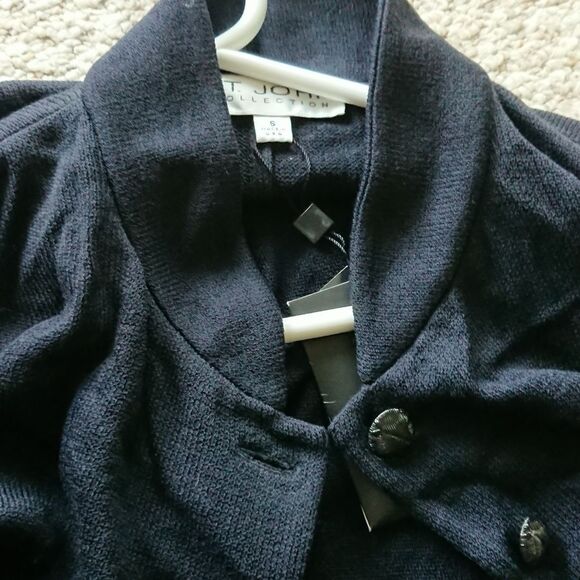 St. John wool Belted cape coat - Picture 8 of 11